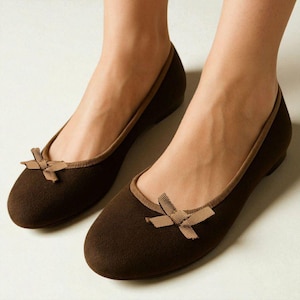 Vintage Italian Suede Ballet Flats — Early 2000s Elegance with a Story