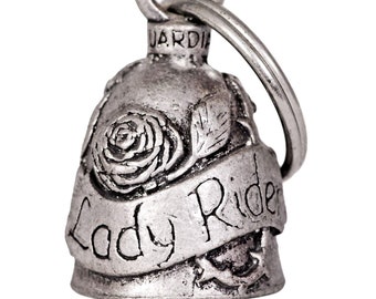 Guardian Bell Lady Rider, Gremlin Bell, motorcycle bell, biker Bell, keyring, good luck charms, motorcycle guardian bell,bike bell