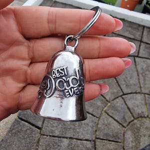 Guardian Bell Dad + Hanger, Gremlin Glocke, Motorrad Glocke, Biker Glocke, Motorrad Schutzglocke, Schlüssel Glocke