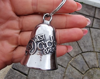 Guardian Bell Dad + Hanger, Gremlin Bell, motorcycle bell, biker Bell, motorcycle guardian bell, key bell