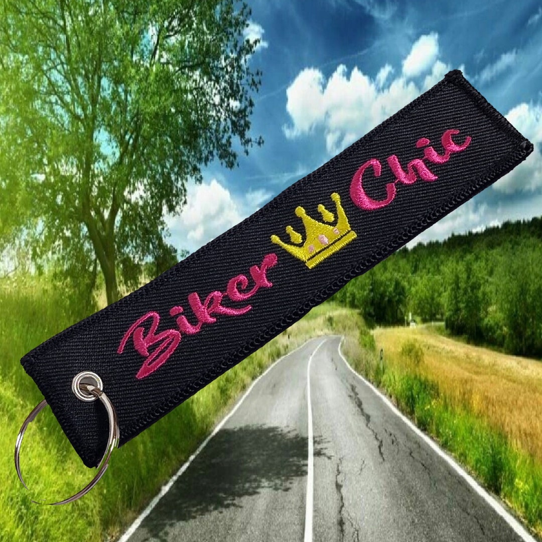 Biker Chic Keyring, Female Rider, Biker Chick, Female Biker, Motorbike ...
