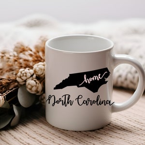 North Carolina Home Coffee Mug, North Carolina Gift, Moving Gifts, 15 oz, State Mug, Going Away Gift, Gift for Anyone