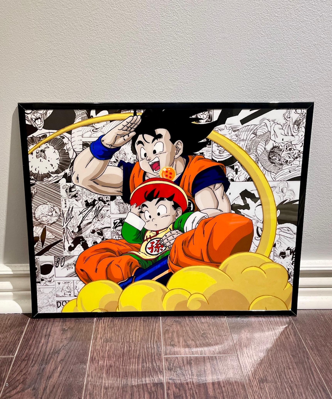Goku and Gohan Handmade Painting Dragon Ball Z Anime Manga - Etsy