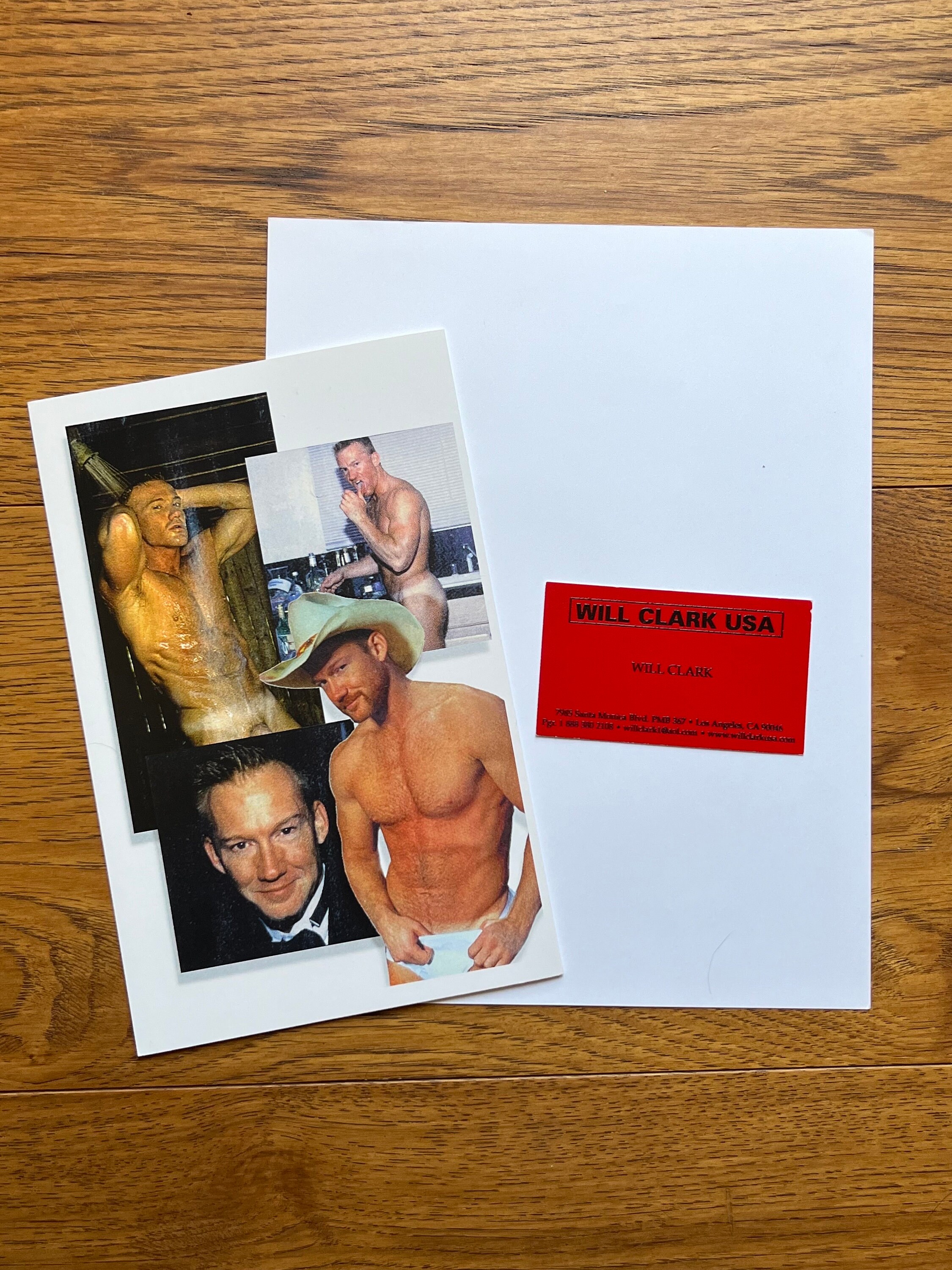 Will Clark Gay Adult Male Nude Autographed Hand Signed Photo Etsy