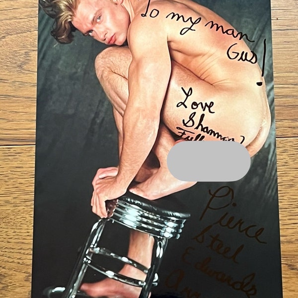 Shannon Fuller Pierce Steel Gay Adult Male Nude Autographed Hand Signed Photo