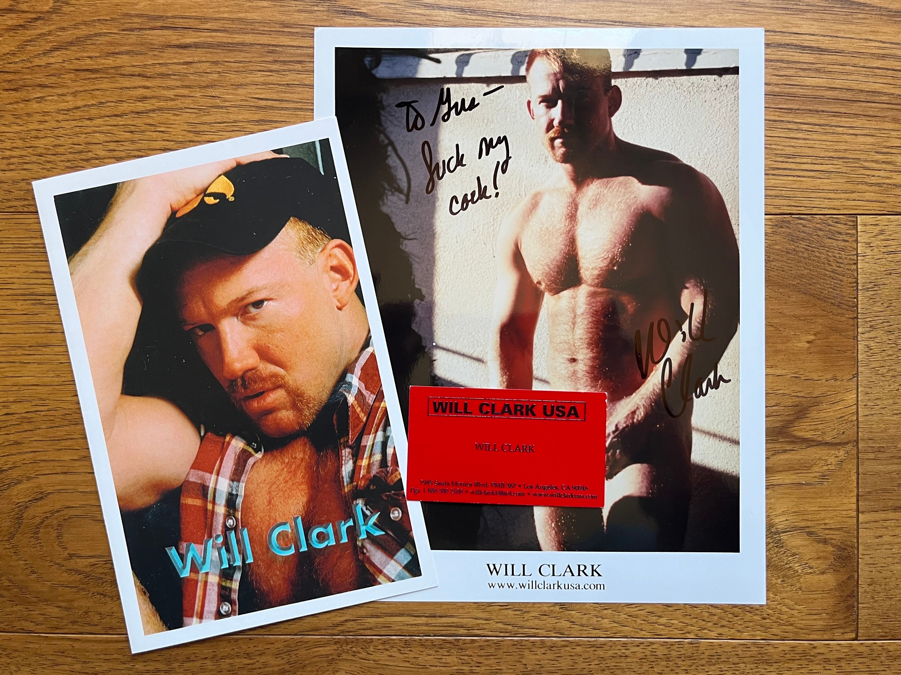 Will Clark Gay Adult Male Nude Autographed Hand Signed Photo Etsy