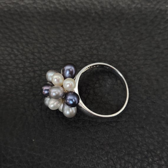 Vintage 925 Solid Sterling Silver Multicolor Pear… - image 7