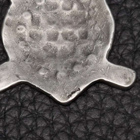 Vintage 925 Solid Sterling Silver Turtle Dangle E… - image 6