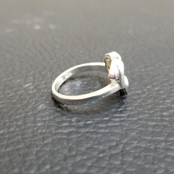 Vintage 925 Solid Sterling Silver Two Dolphin Hea… - image 4