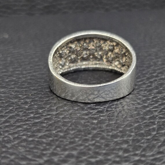 Vintage 925 Solid Sterling Silver Open Filigree C… - image 4