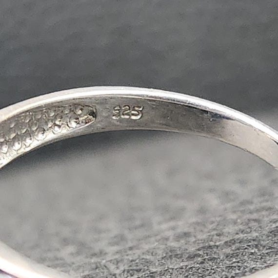 Vintage 925 Solid Sterling Silver Multicolor Pear… - image 8