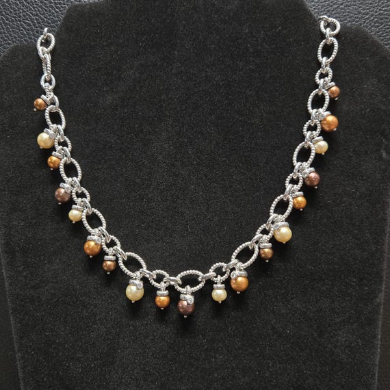 925 Solid Sterling Silver Judith Ripka Dangle CZ … - image 1