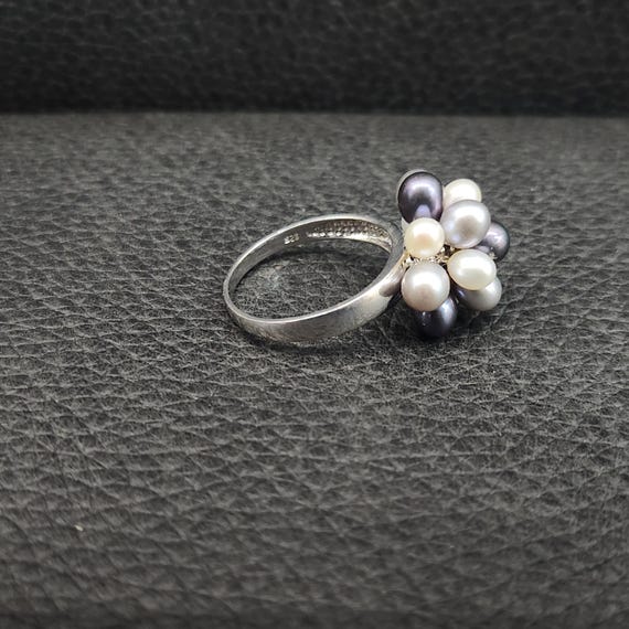 Vintage 925 Solid Sterling Silver Multicolor Pear… - image 5