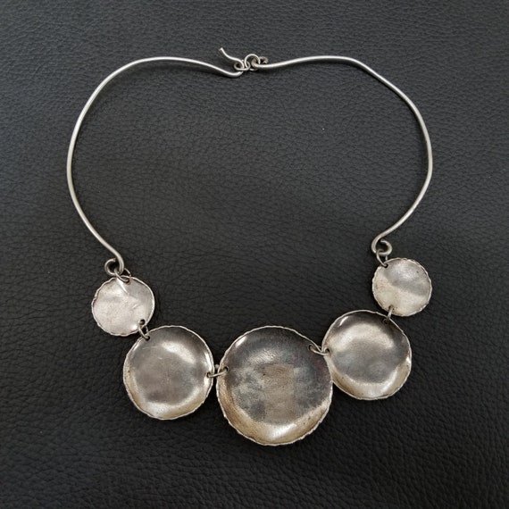 Vintage 925 Sterling Silver Linked Necklace - image 6