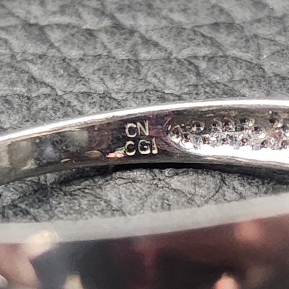 Vintage 925 Solid Sterling Silver Multicolor Pear… - image 9