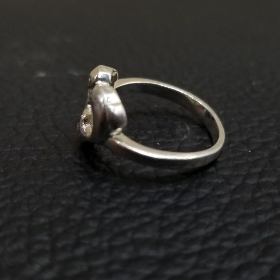 Vintage 925 Solid Sterling Silver Two Dolphin Hea… - image 2