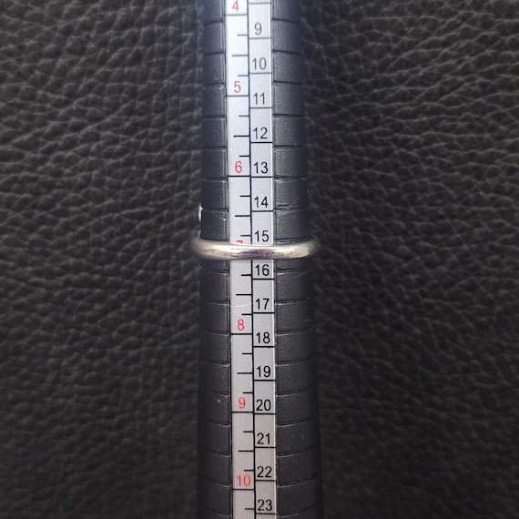 Vintage 925 Solid Sterling Silver Ruby Floral Hal… - image 8