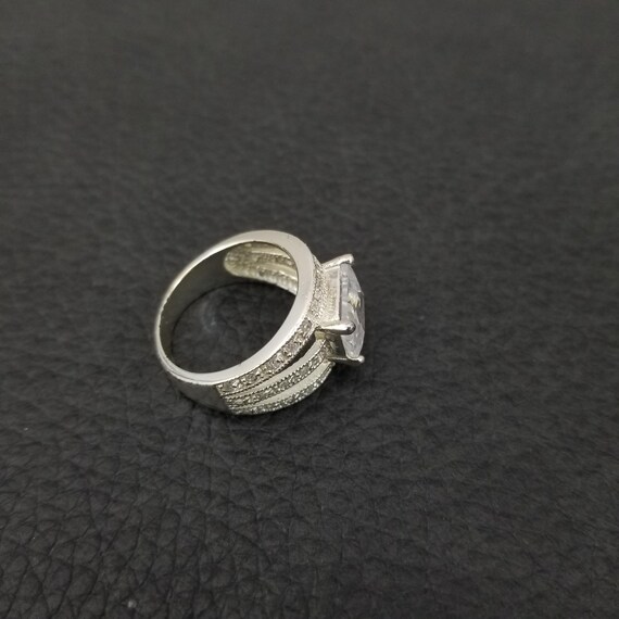 Vintage 925 Solid Sterling Silver Triple Band Pri… - image 3