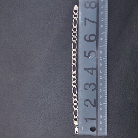 Vintage 925 Solid Sterling Silver Fiagro Link Bra… - image 5