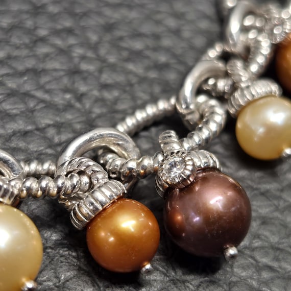 925 Solid Sterling Silver Judith Ripka Dangle CZ … - image 12