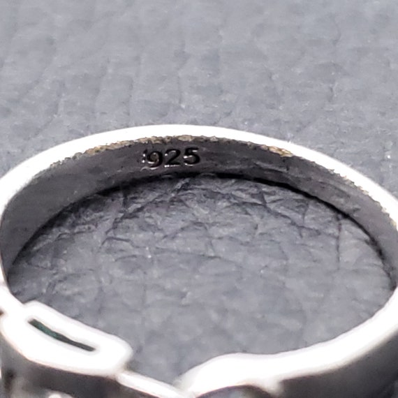Vintage 925 Solid Sterling Silver Centered Round … - image 5