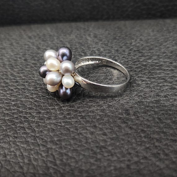 Vintage 925 Solid Sterling Silver Multicolor Pear… - image 3