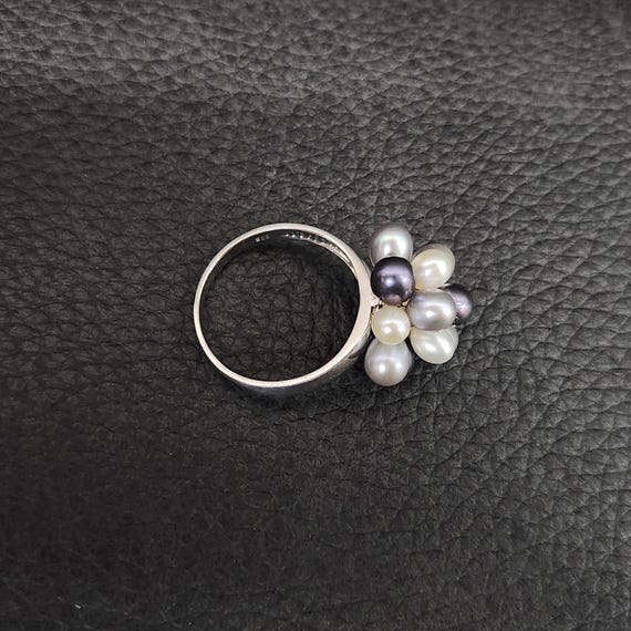 Vintage 925 Solid Sterling Silver Multicolor Pear… - image 6