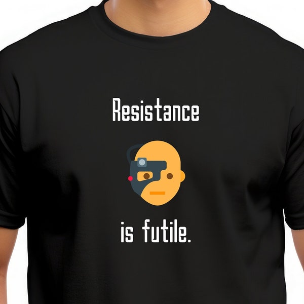 Star Trek Borg T-shirt, Star Trek TNG, Resistance is Futile t-shirt, Star Trek Picard, Star Trek TNG