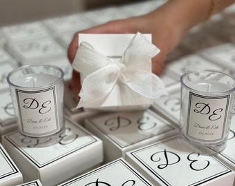 Wedding Favor Candle, Elegant Gift Box, Mini Candles, Cheap Wedding Favors