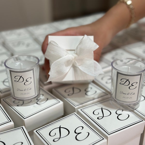 Bougie de mariage, Coffret cadeau, Mini bougies, Cadeaux de mariage bon marché, Cadeaux de fiançailles