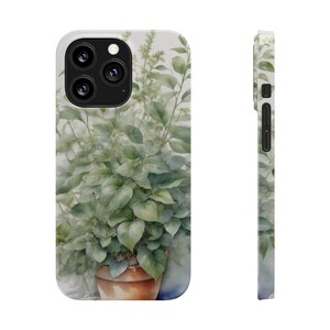 Garden Plant Watercolor Painting Phone Case For iPhone 15 14 13 Pro Max 12 Mini 11 7 8 Super-Slim Phone Cover FREE-SHIPPING