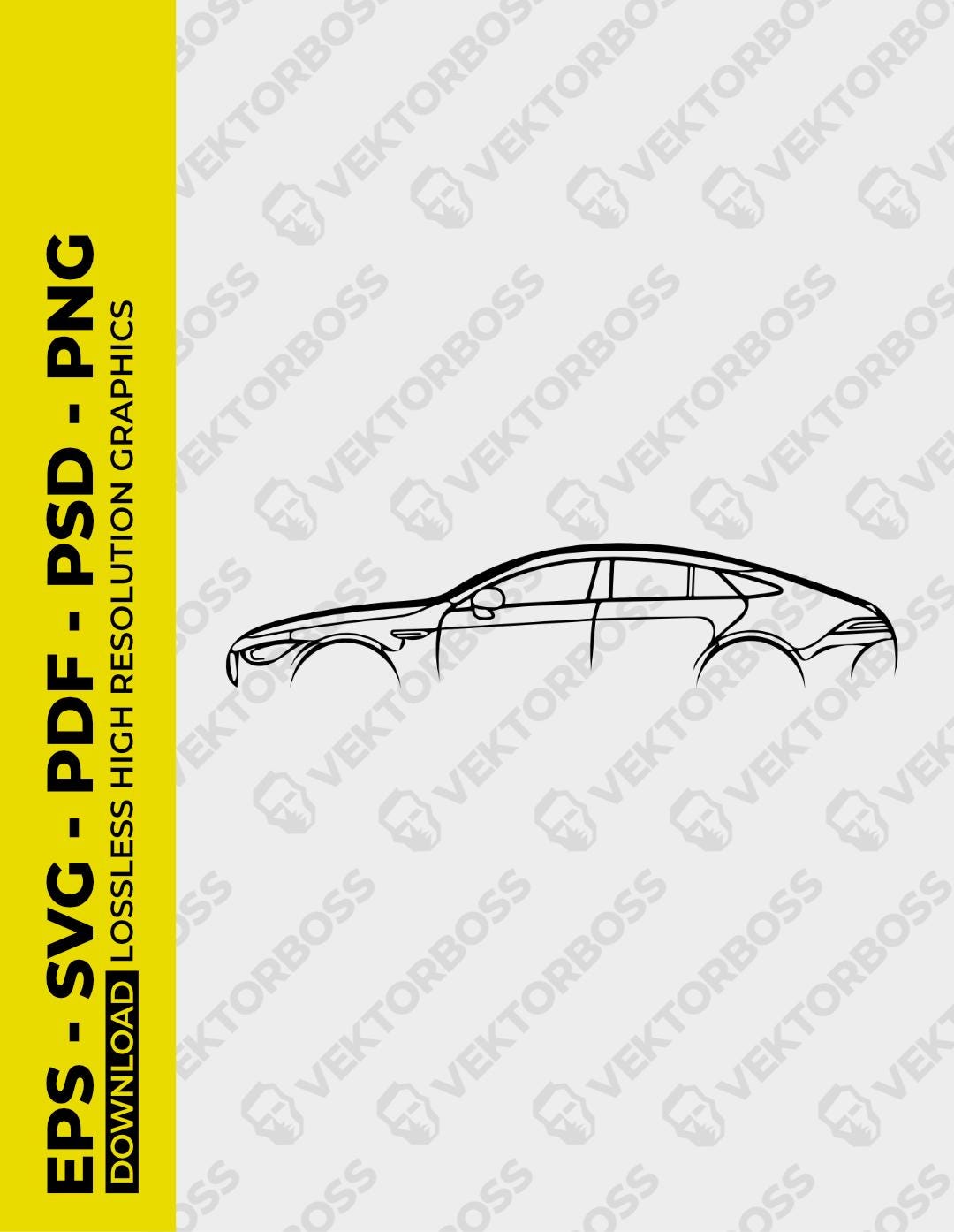 Mercedesbenz AMG GT SVG, Car Silhouette, Dxf, Psd, Eps, Digital File - Etsy