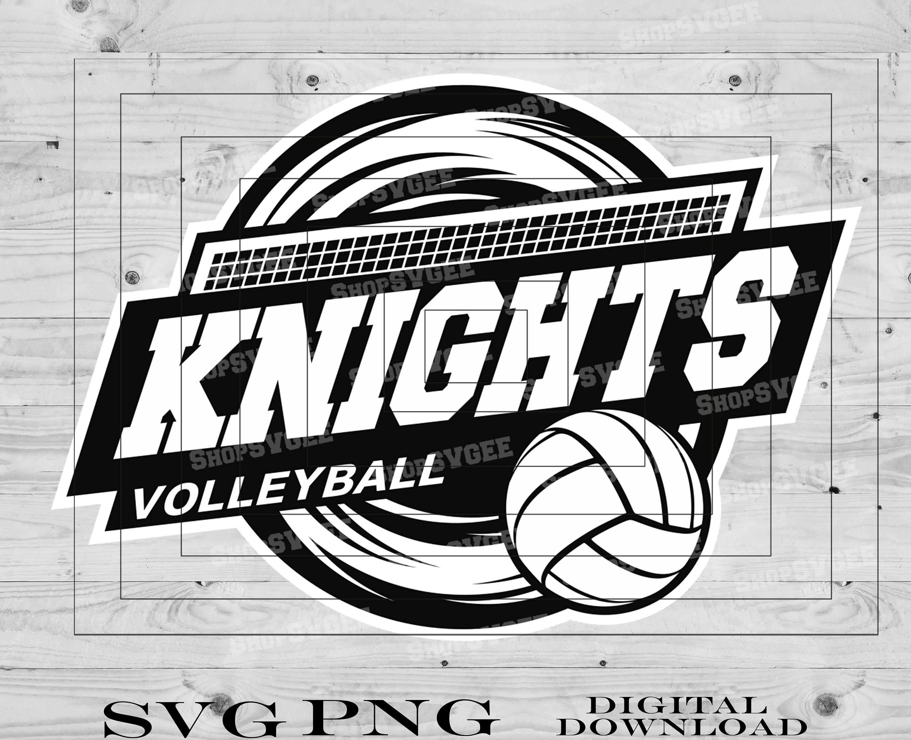 Knights Volleyball Svg
