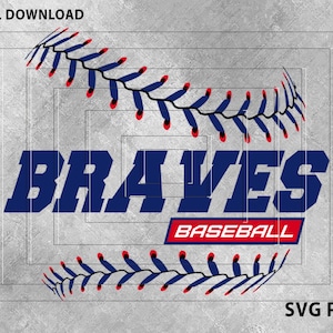 Atlanta Baseball Svg, Atlanta Baseball Design Svg files for Cricut