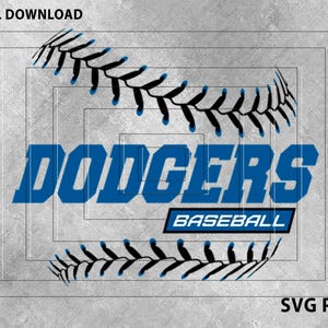 Los Angeles Baseball Svg, Los Angeles Baseball Design Svg files for Cricut