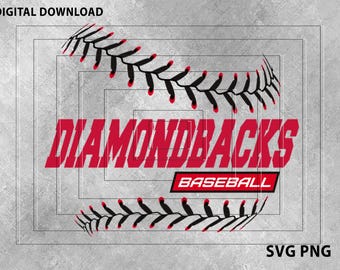 May include: Red and black baseball graphic with the text "DIAMONDBACKS BASEBALL".