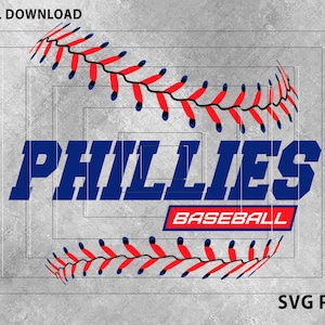 Philadelphia Baseball Svg, Philadelphia Baseball Design Svg files for Cricut
