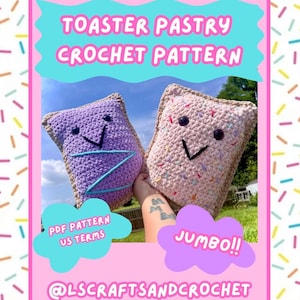 Jumbo Toaster Pastry Crochet Pattern