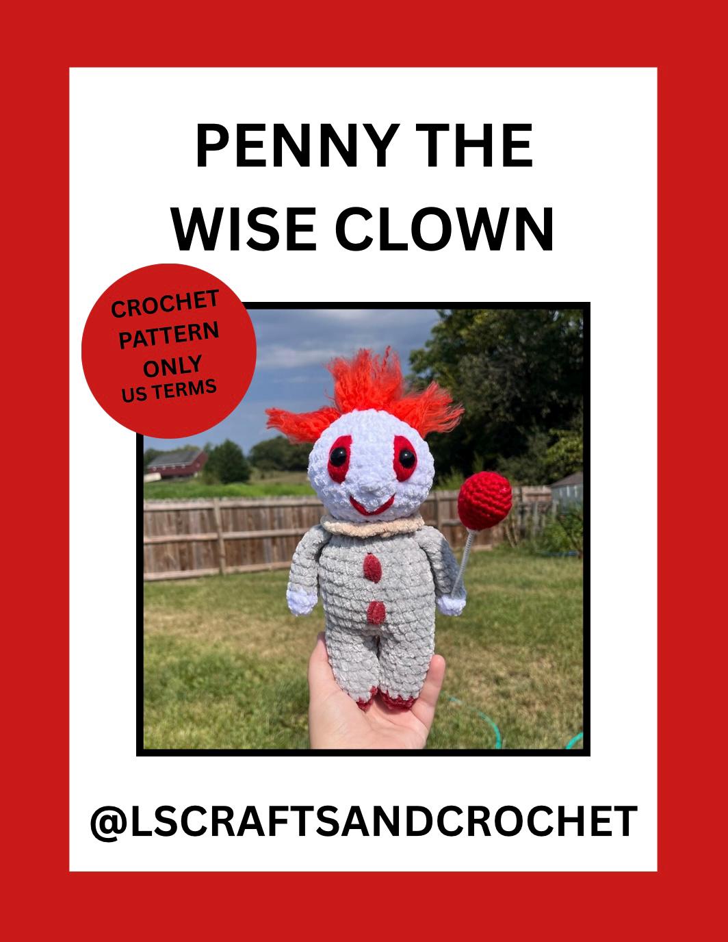 Penny the Wise Clown Crochet Pattern