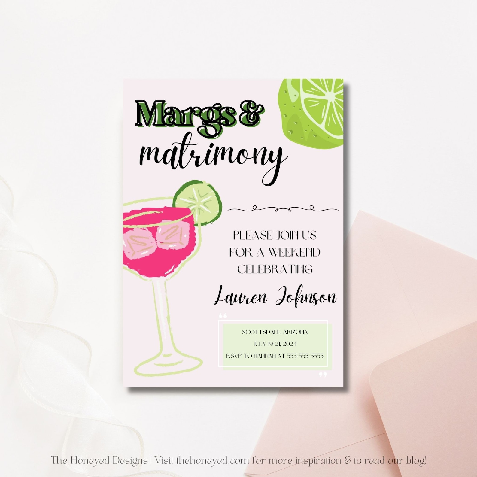 Bachelorette Itinerary Template | Margaritas and Matrimony Schedule ...