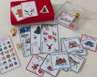 PDF Jul Nordpolen Box 2024 | Paket med 43 delar Sparutmaning | Julspårare med 33 kort | Boxar Sparutmaning
