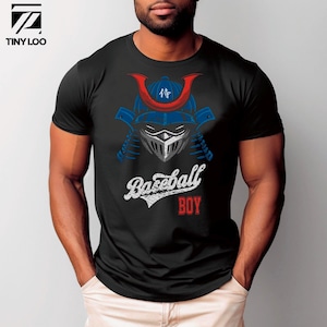 Baseball Boy Samurai Game worn distressed unisex Tee, Shohei Ohtani graphic tee, Gift for Dodger sports fan, Japanese baseball*FREE SHIPPING