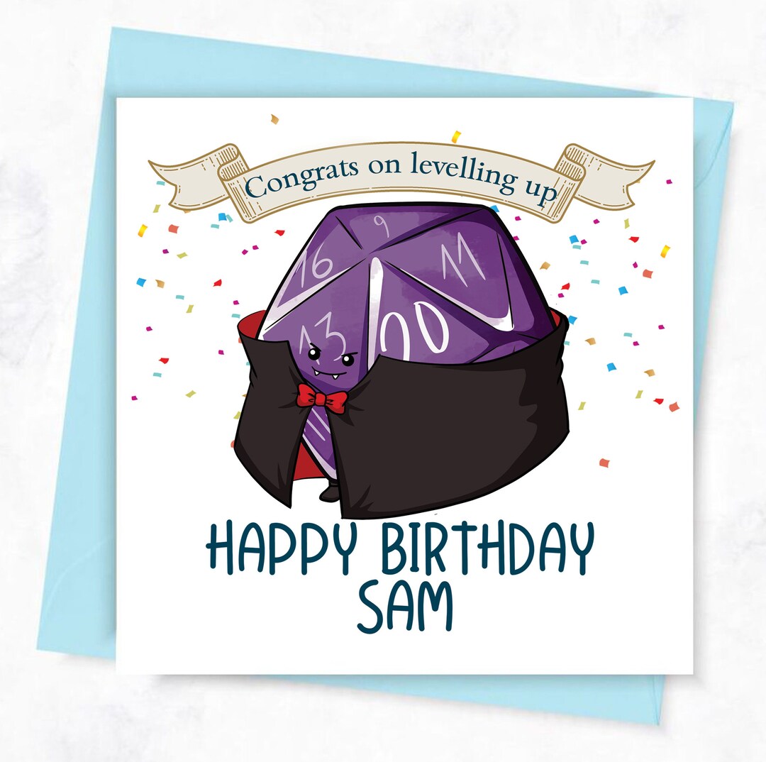 Vampire Birthday Card RPG Birthday Card Birthday Card Fantasy Birthday