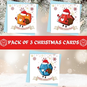 Würfel Weihnachtskarten | RPG Weihnachtskarten | Fantasie Weihnachtskarten | DND Weihnachtskarten | DND Dice Weihnachtskarten | Weihnachtskarten