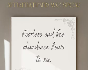 Abundance Affirmation Print