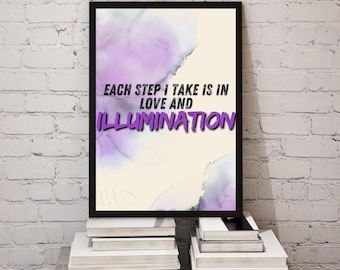 Impression d'affirmation de chaque étape