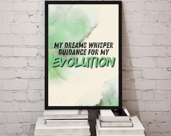 Evolution Affirmation Print