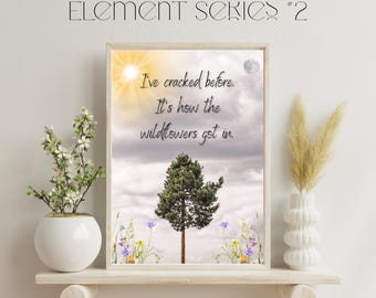 Impression affirmation de fleurs sauvages