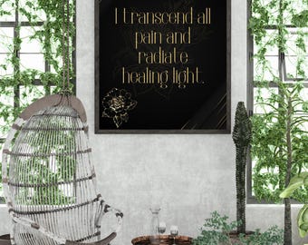 Affiche transcender les affirmations
