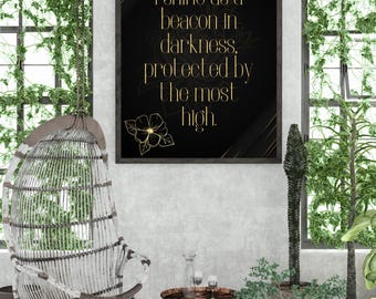 Impression d'affirmation de brillance